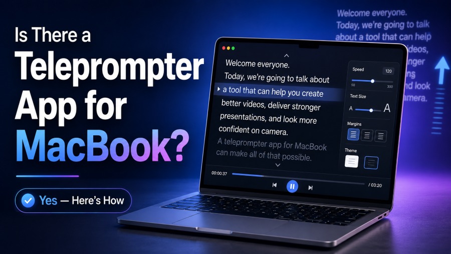 Is There a Teleprompter App for MacBook