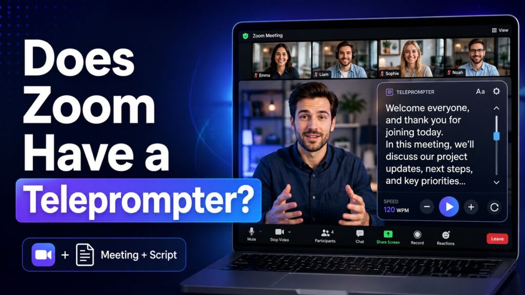 does zoom have a teleprompter