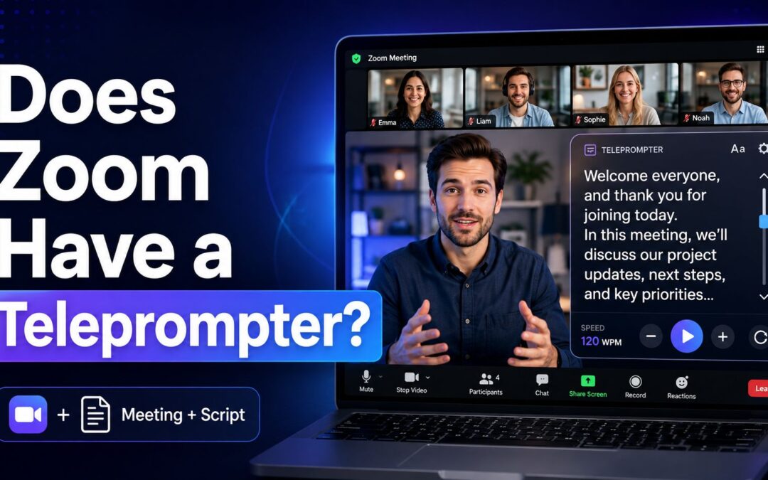 does zoom have a teleprompter