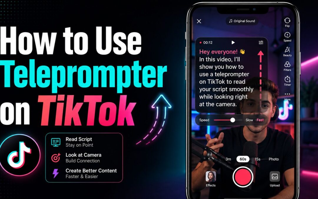 how to use teleprompter on tiktok